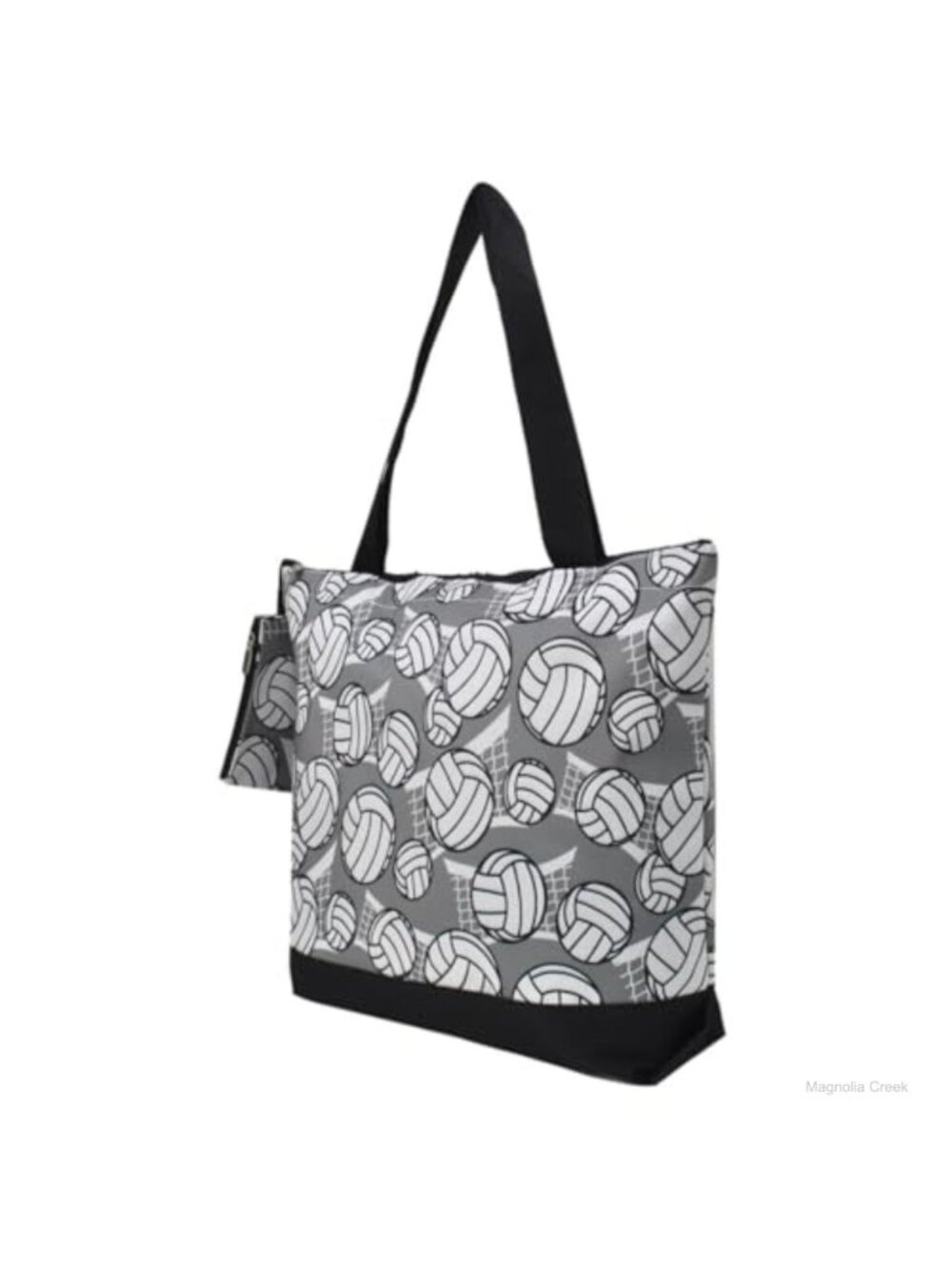 Canvas Tote Bag with Coin Purse Zip Top Lightweight Travel Shoulder Bag
